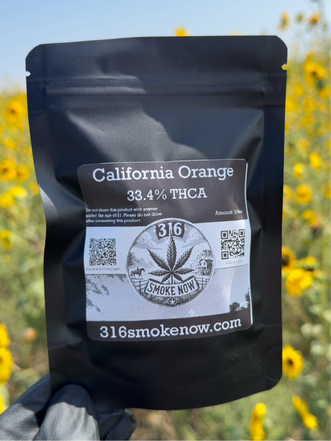 Sold Out - California Orange (33.4% THCa) - 316 Smoke Now THCA Delivery - Sativa